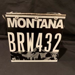 Handmade License Plate Crossbody Bag